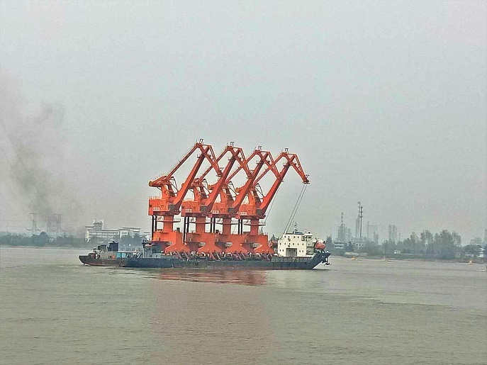 柳鋼項目完成調(diào)試整體發(fā)往客戶碼頭